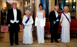 Donald Trump lavished with royal pomp and pageantry on state visit to UK
