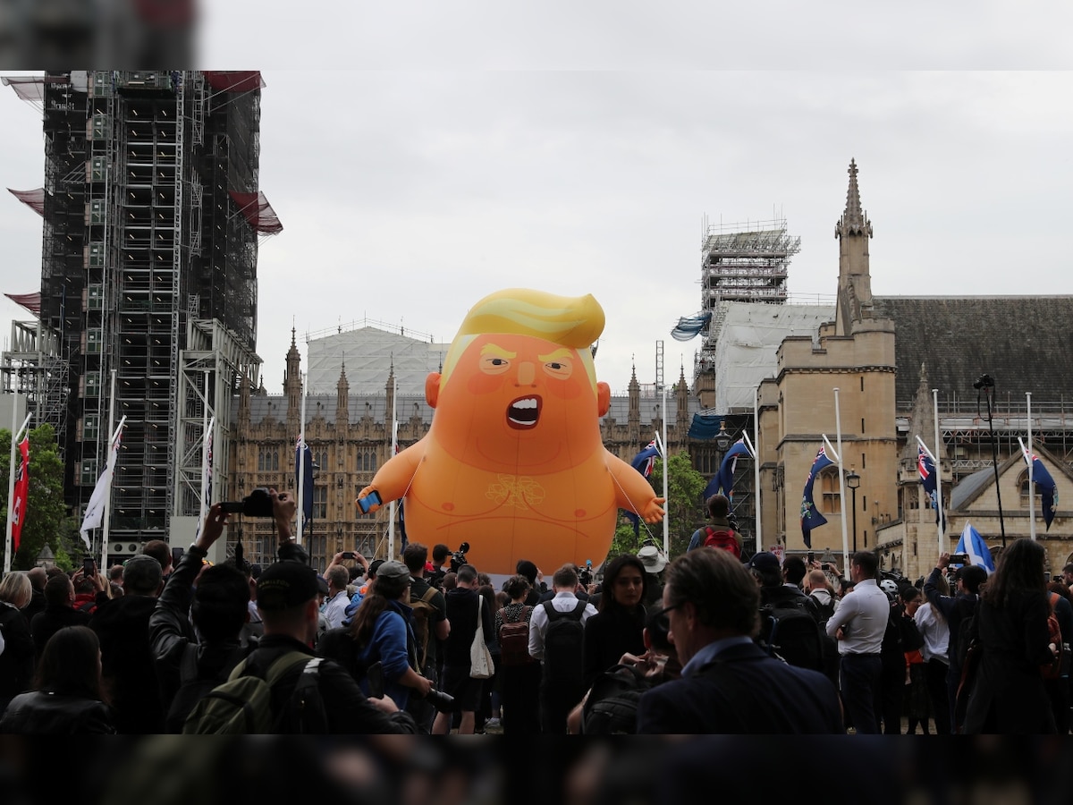 UK: 'Trump baby' balloon flies outside British parliament 