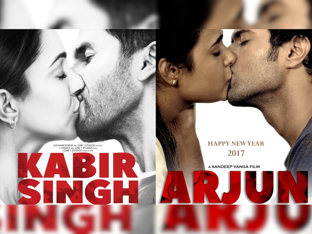 Spot the difference! Shahid Kapoor-Kiara Advani's 'Kabir Singh' kiss poster stays faithful to 'Arjun Reddy'