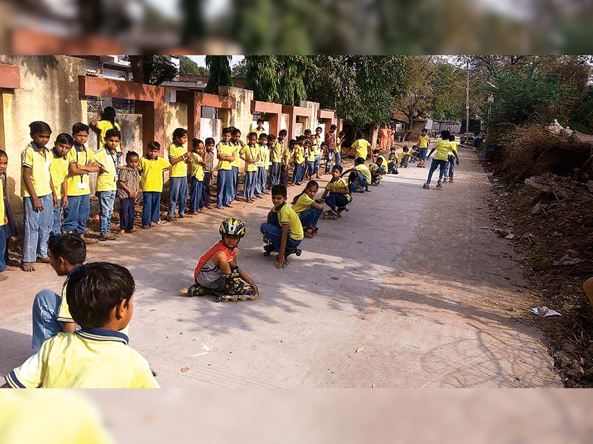 Ahmedabad: Gliding past challenges, govt-run schoolchildren take to skating