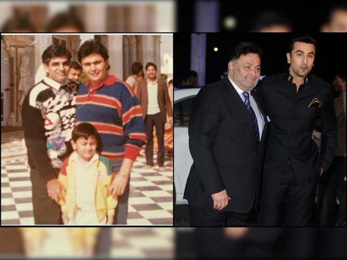 Throwback diaries! Rishi Kapoor and Ranbir Kapoor are the cutest father-son duo in this unseen photo