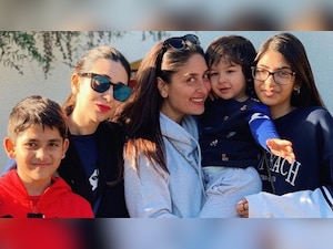 Karisma Kapoor with her kids Samaira and Kiaan join Kareena Kapoor Khan and Taimur Ali Khan on their European vacation