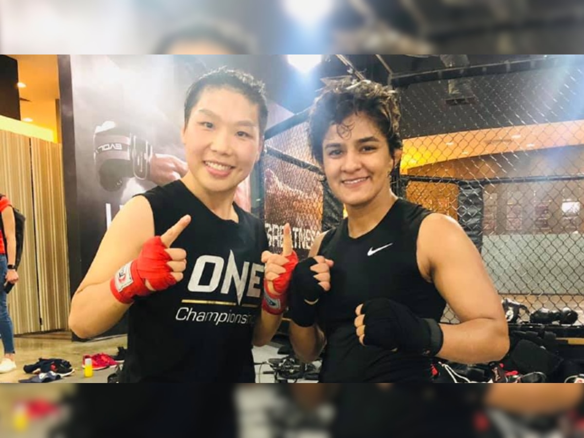 Ritu Phogat trains in Singapore for ONE Championship debut