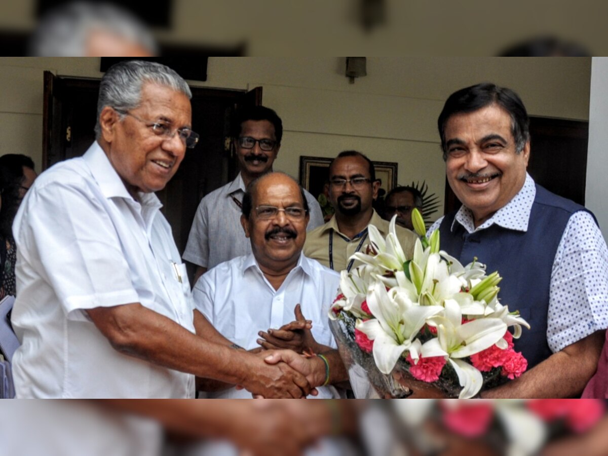 Kerala CM meets Union Minister Nitin Gadkari in Delhi