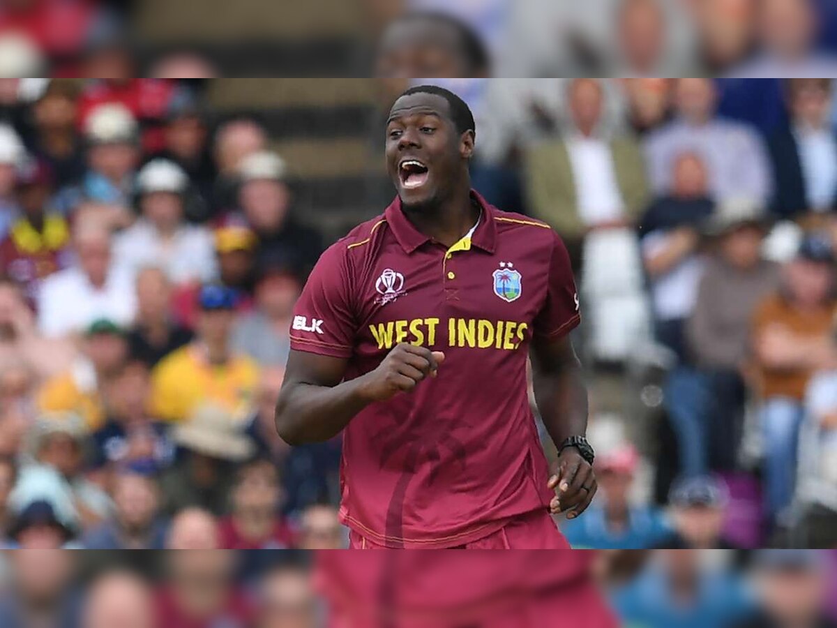 West Indies all-rounder Carlos Brathwaite reprimanded for showing dissent