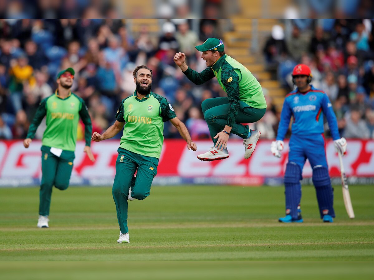 World Cup 2019: Imran Tahir stars as South Africa get first win, beat Afghanistan by 9 wickets 
