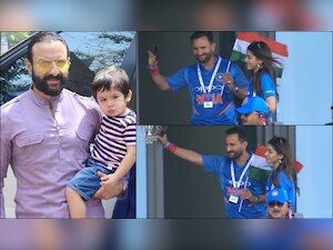 World Cup 2019: Not Taimur! Saif Ali Khan enjoys India vs Pakistan cricket match with 'reel' daughter Alaia F