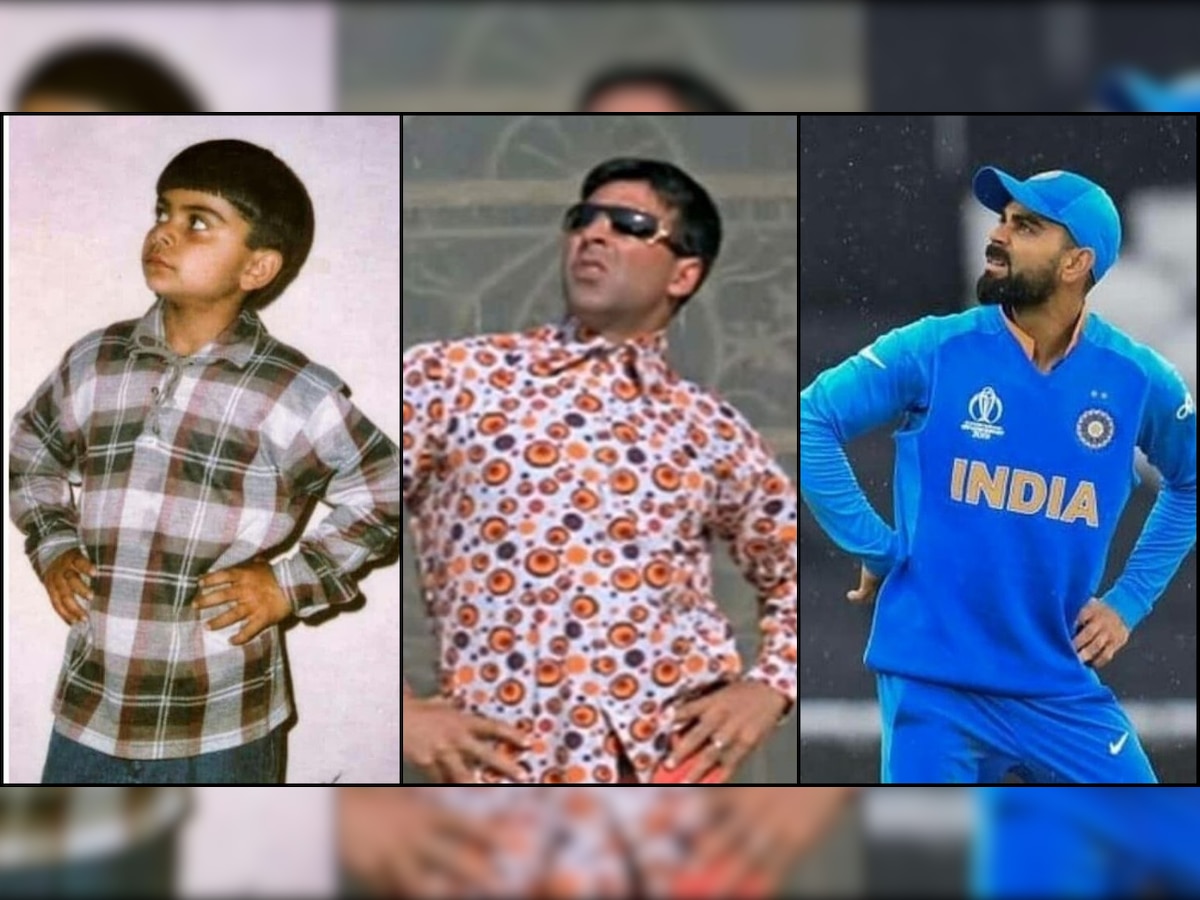 Doing it since the early 90s! Not Akshay Kumar, Virat Kohli recreates his own pose during Ind vs PAK clash