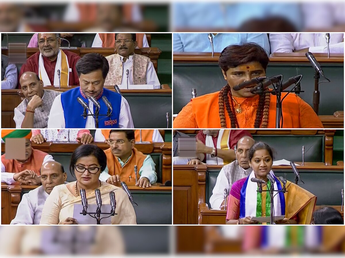 17th Lok Sabha begins: Parliament witnesses linguistic diversity as lawmakers take oath in mother tongue