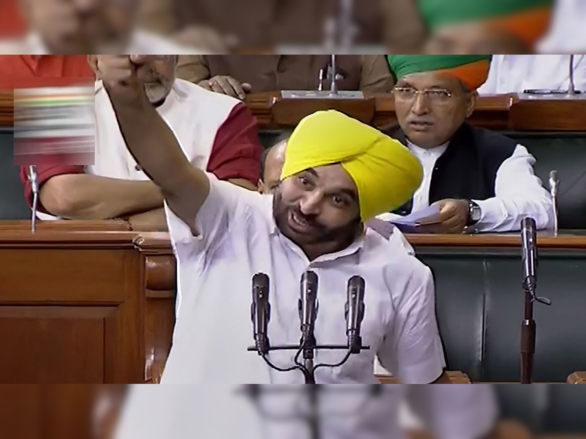 Sloganeering continues in Lok Sabha, now AAP's Bhagwant Mann chants 'Inquilab Zindabad'