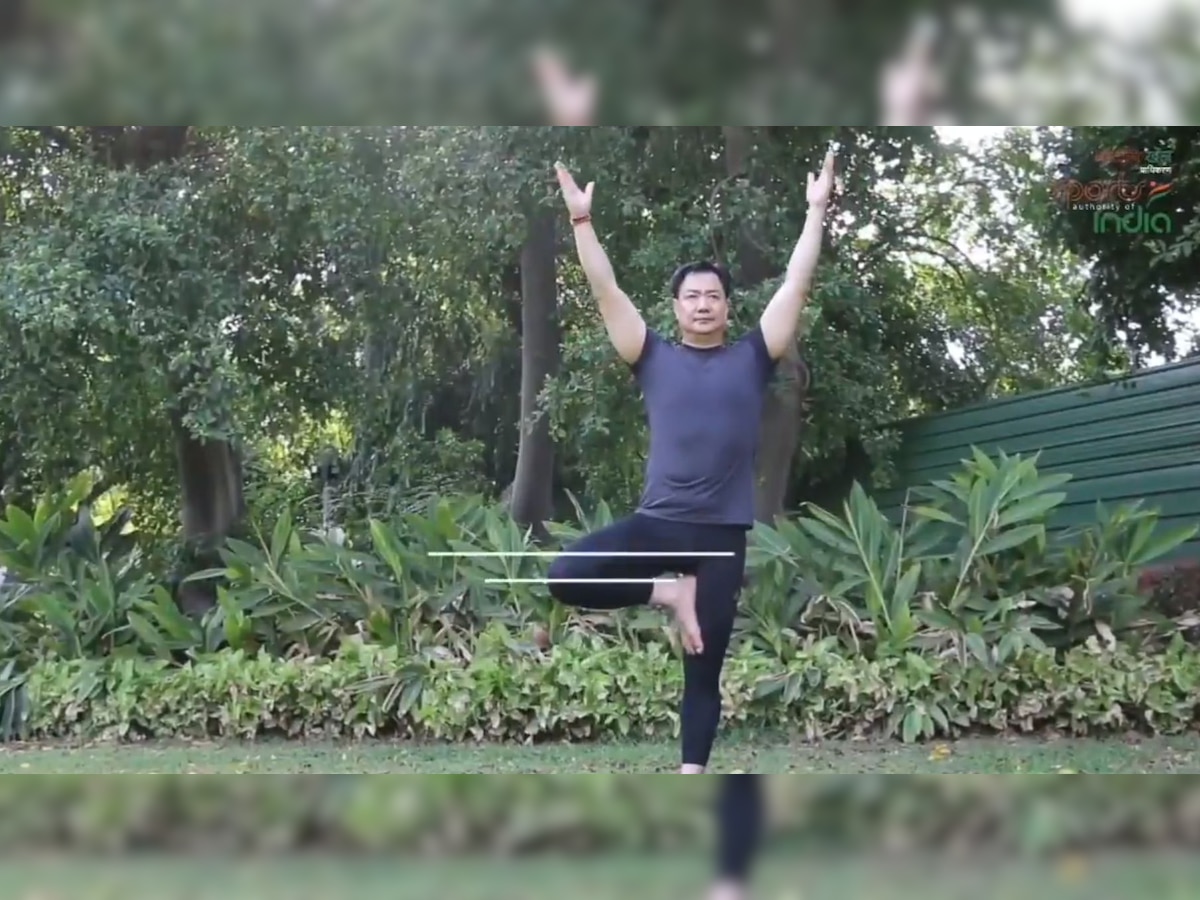 International Day of Yoga 2019: Sports Minister Kiren Rijiju shows