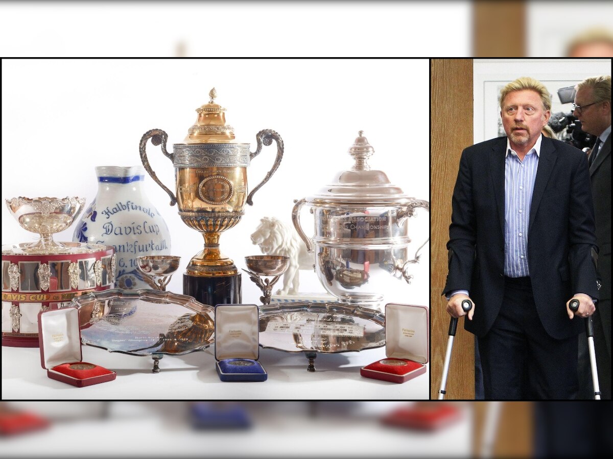Bankrupt champion: German tennis star Boris Becker auctions trophies to pay off debts