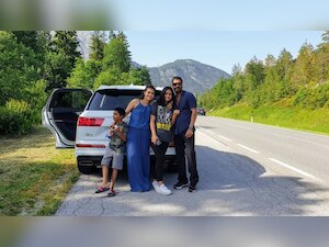 Picture Perfect Family! Ajay Devgn and Kajol finally go on a road trip with kids Nysa and Yug