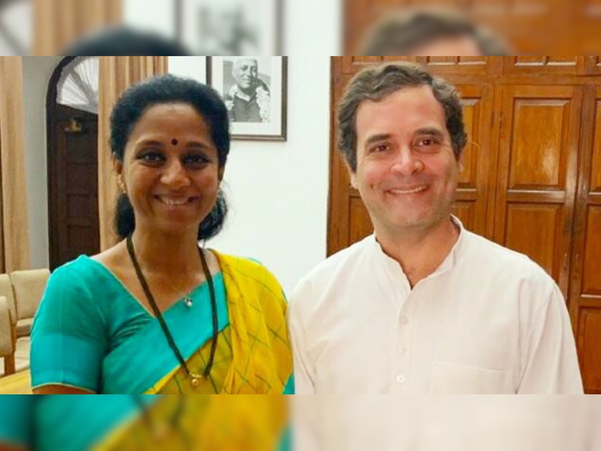 'Why does he look photoshopped?' Twitter questions NCP leader Supriya Sule's meeting with Rahul Gandhi