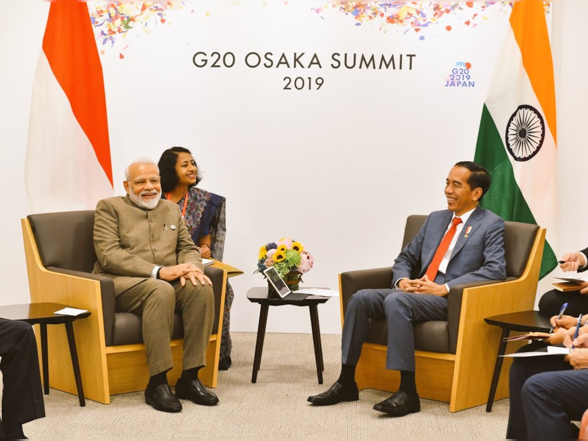 G20 summit 2019: PM Modi holds separate talks with Indonesian President Joko Widodo, discusses trade, investment