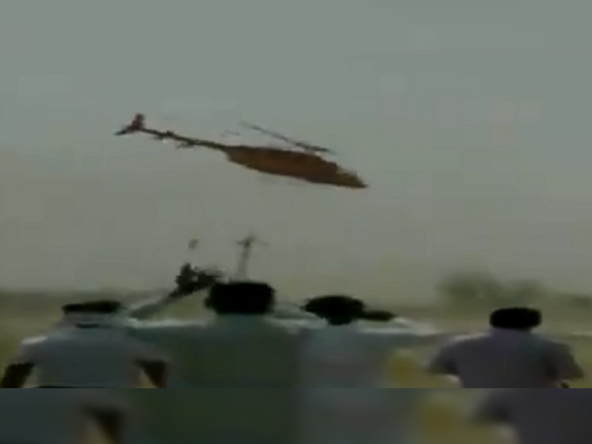 Watch: Alwar BJP MP Mahant Balaknath's chopper loses control, regains later