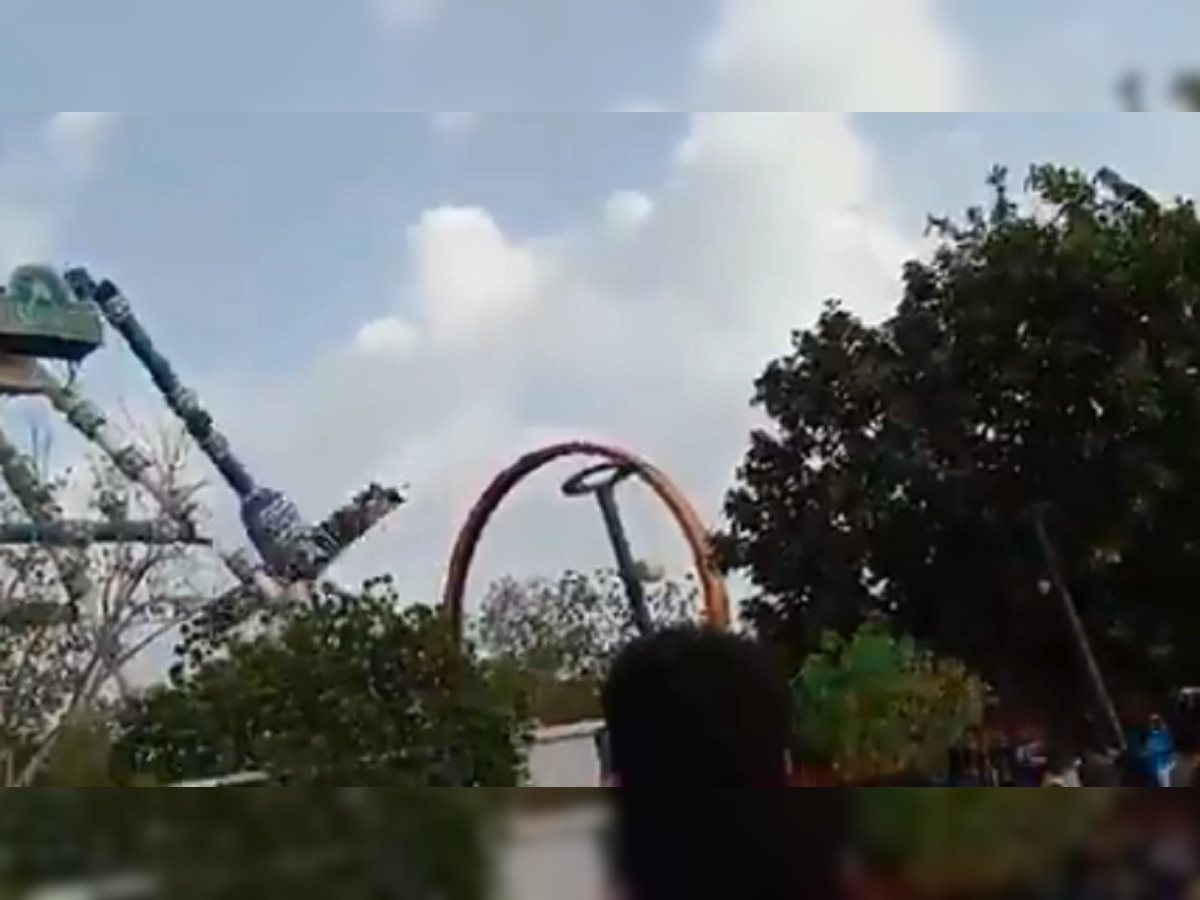 Watch: Amusement park ride collapses in Ahmedabad's Kankaria Lake area, 2 dead, several injured