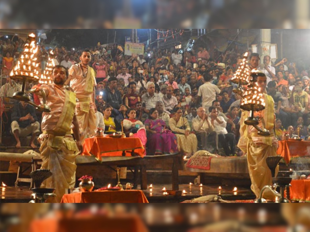 Varanasi: Evening Ganga Aarti at Dashashwamedh Ghat advanced due to lunar eclipse