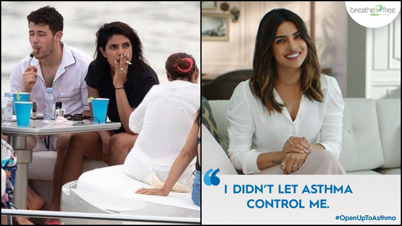 priyanka chopra smoking cigarettes trolled for smoking; Twitterati remind actress of her asthma awareness campaign Firstpost priyanka chopra smoking cigarettes Fashion