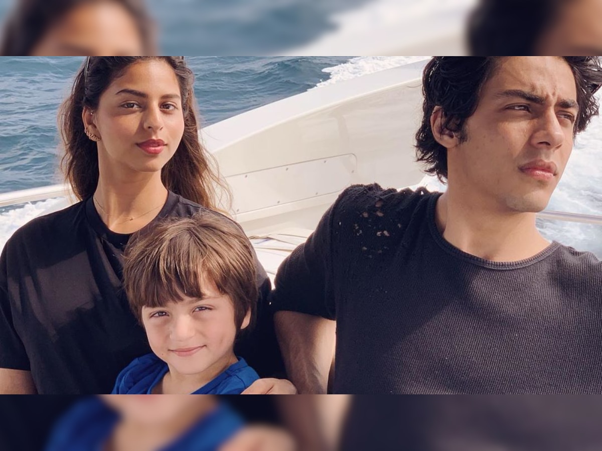 Aryan Khan refuses to pose like his siblings Suhana Khan and AbRam Khan in latest photo shared by mom Gauri Khan