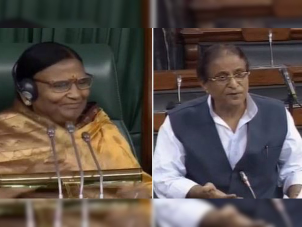 Azam Khan's comment on BJP MP Rama Devi creates uproar in Lok Sabha 