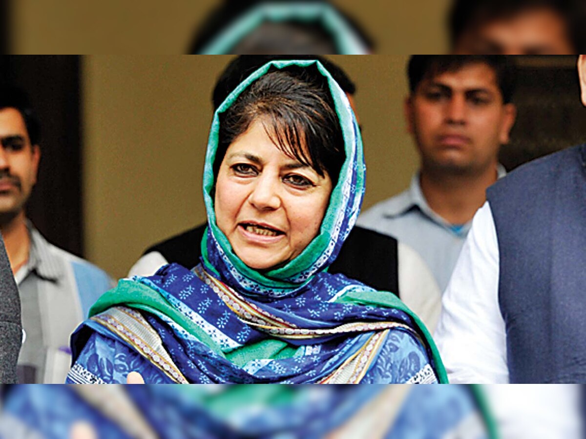 Mehbooba Mufti asks govt not to ‘meddle’ with Article 35A