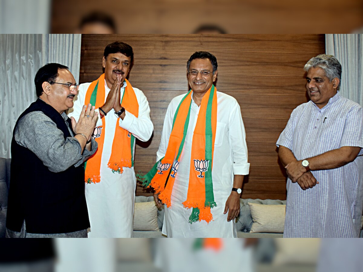 Former SP MPs Surendra Singh Nagar, Sanjay Seth join BJP