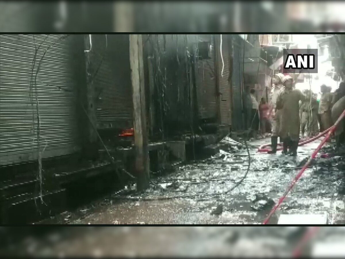 Delhi: Fire breaks out at Gandhi Nagar market, 21 fire tenders at spot 