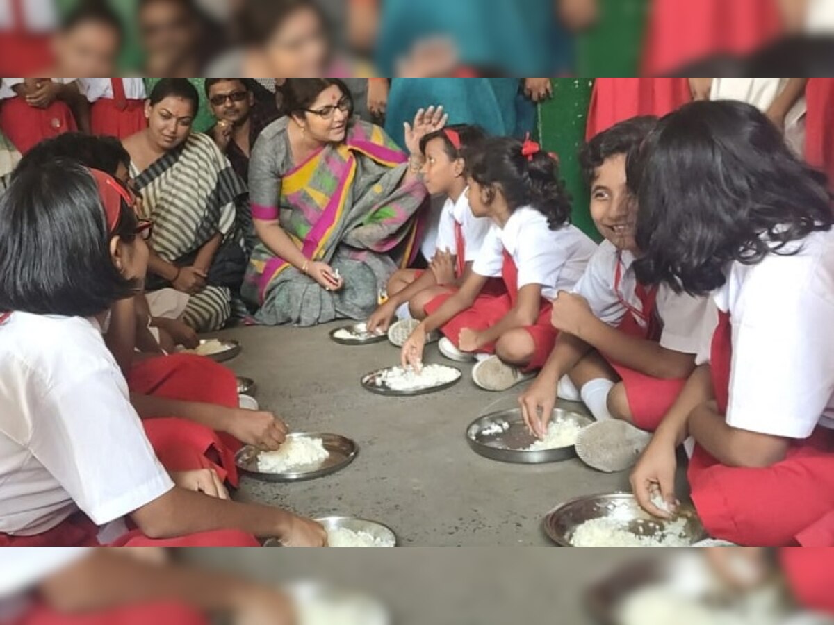 West Bengal: School in Hooghly gives salt and rice instead of midday meal, BJP MP Locket Chatterjee expresses outrage