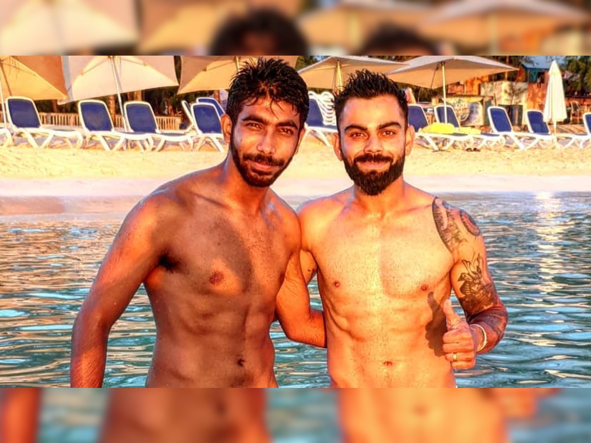 Jasprit Bumrah and Virat Kohli flaunt their washboard abs, Yuvraj Singh in awe of 'fitness idol'