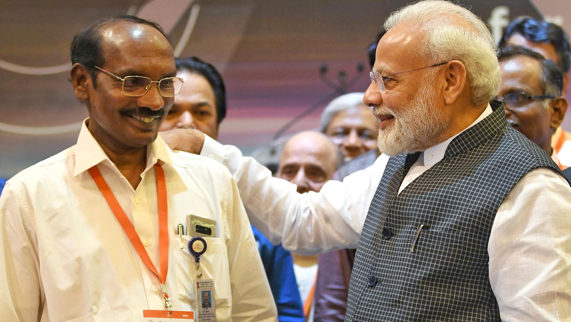 Watch PM Modi Gives Emotional Hug To ISRO Chief K Sivan