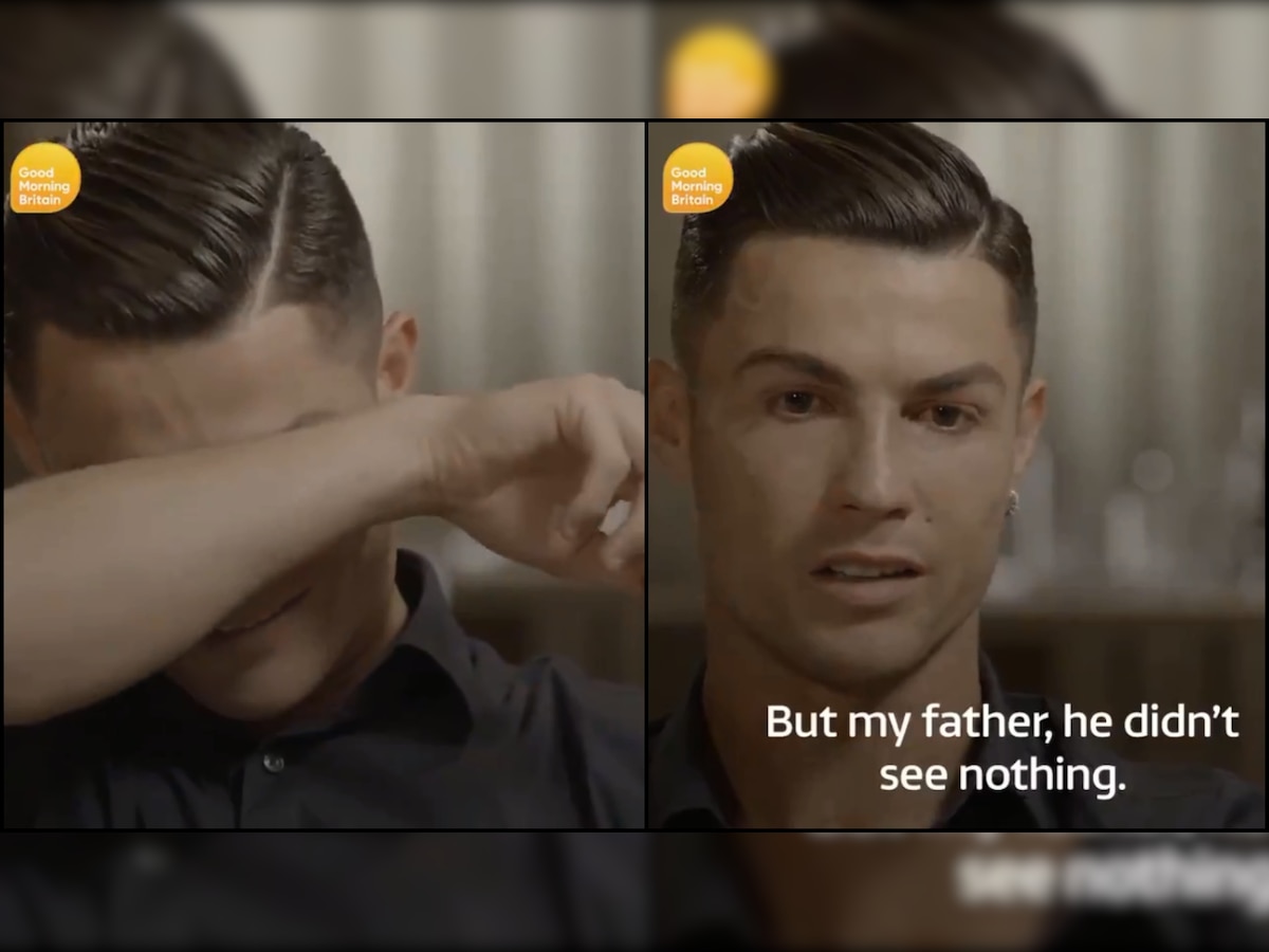 'He doesn’t see me receive awards': WATCH Cristiano Ronaldo break down in tears after seeing video featuring his father