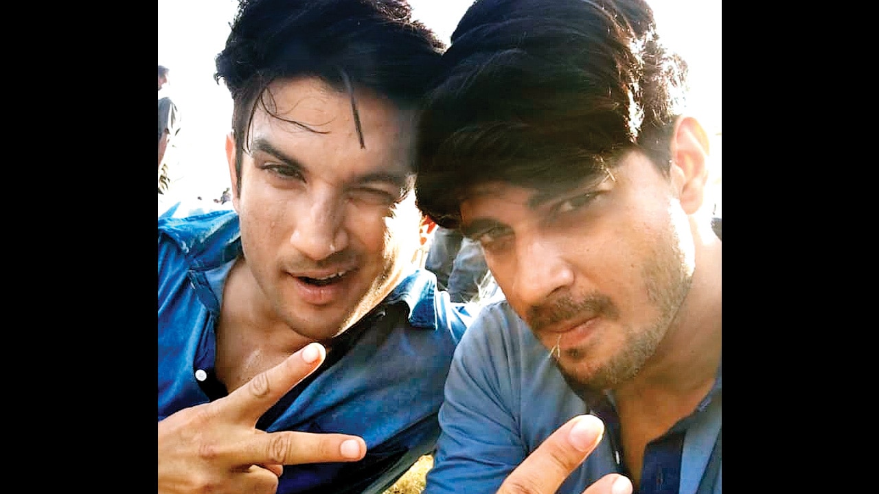 Sushant Singh Rajput with Tahir Raj Bhasin