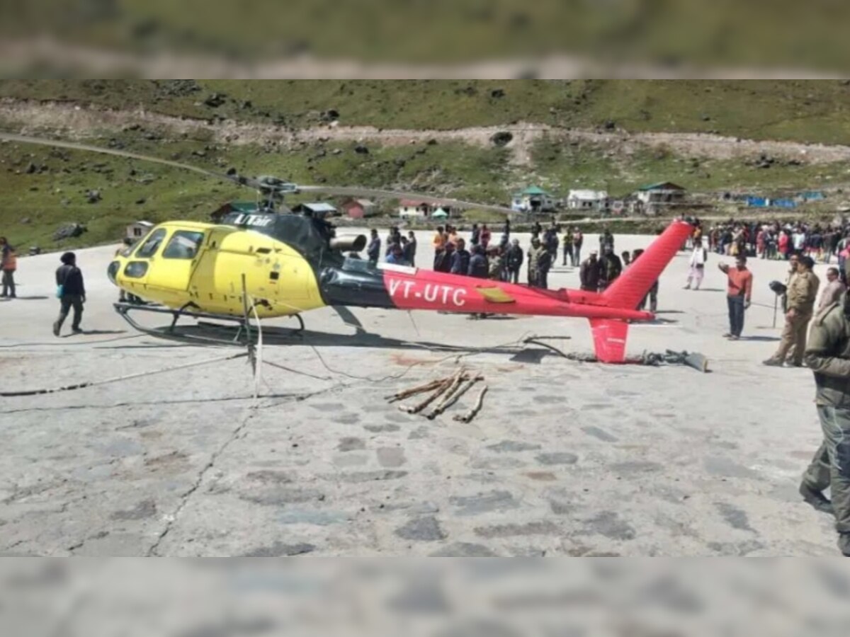 Kedarnath Yatra: Six passengers injured after UTair India helicopter crash-lands during take-off