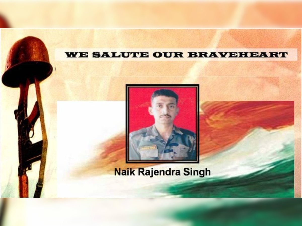 Indian Army salutes Naik Rajendra Singh martyred in J&K encounter