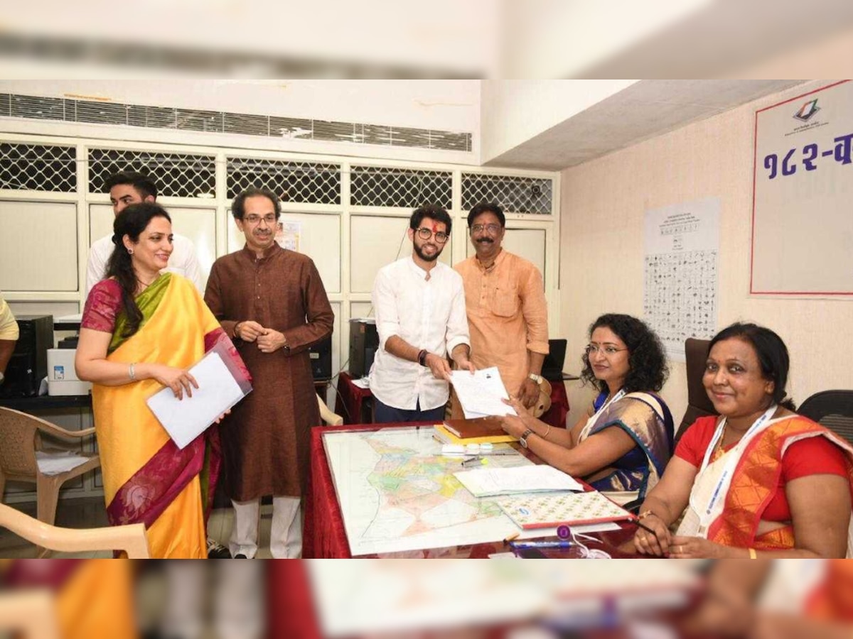 'Towards a new Maharashtra': Aaditya files nomination from Worli, Shiv Sena rally marks first Thackeray to contest polls