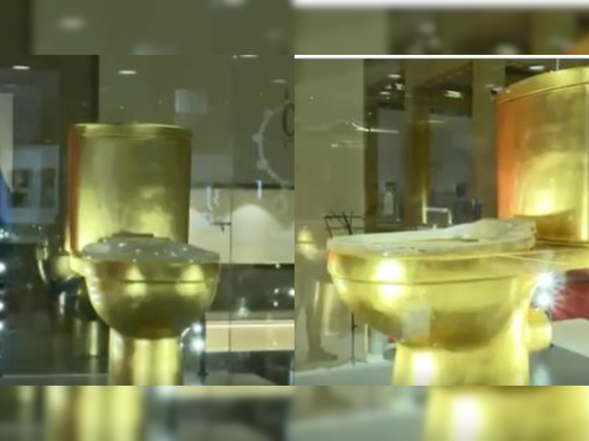 A $1.3 mn gold toilet with over 40,000 diamonds & bulletproof seat goes viral 