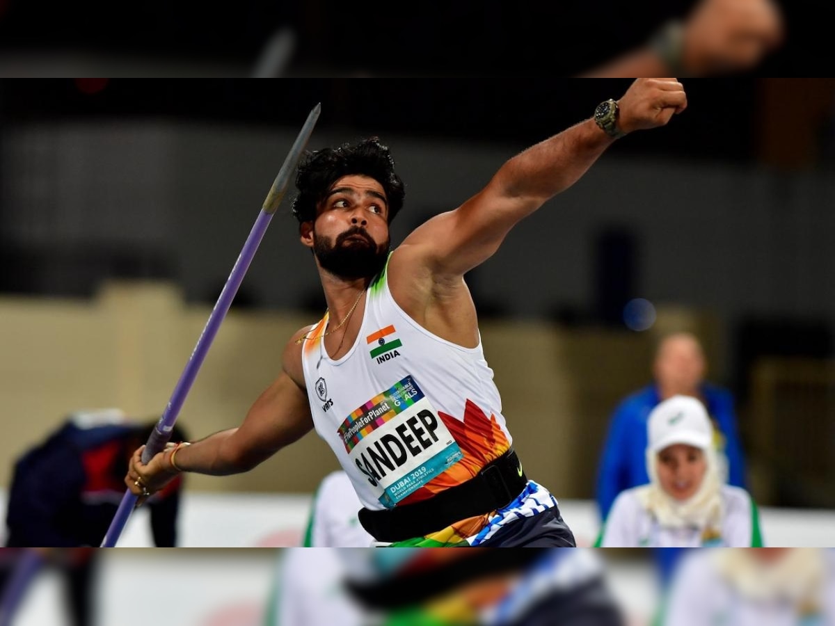 Para Athletics Championship Javelin thrower Sandeep Chaudhary sets