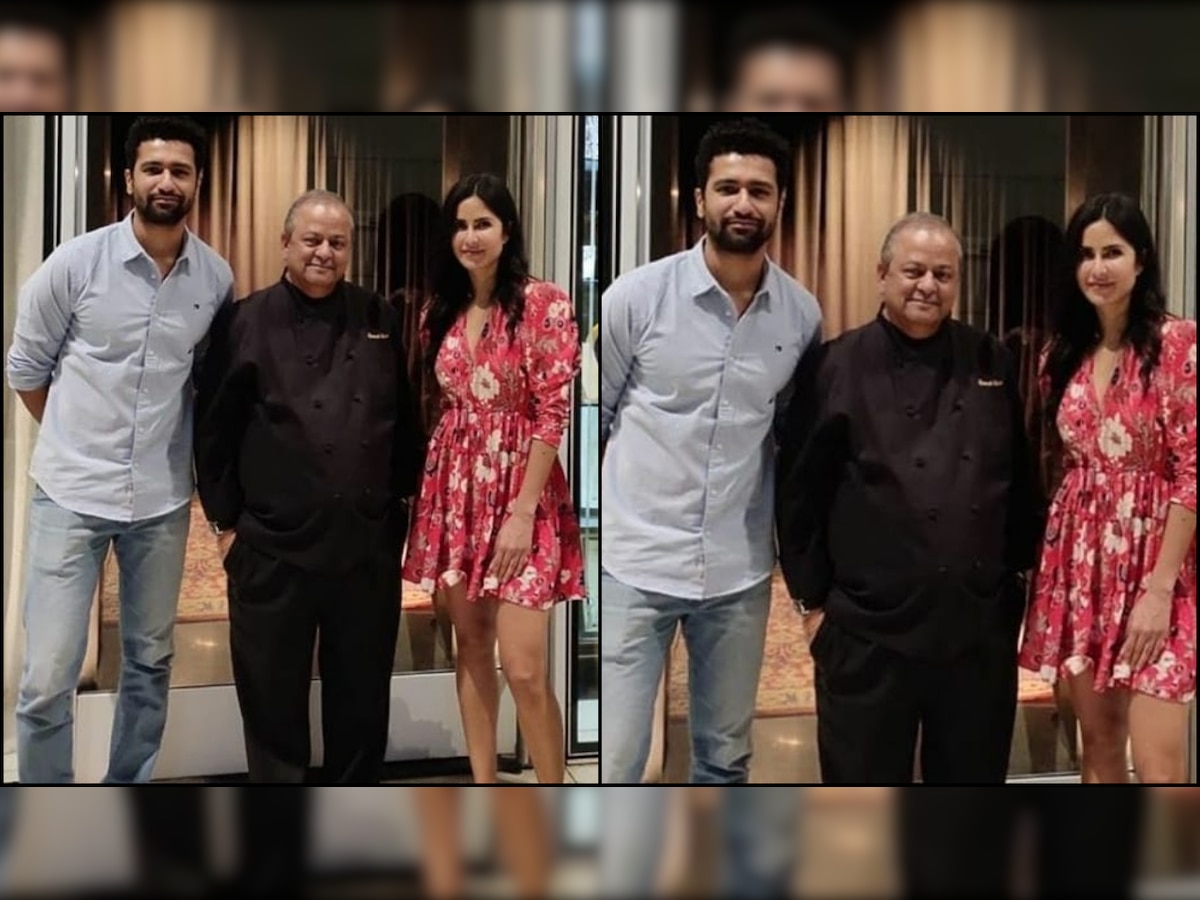 Katrina Kaif and Vicky Kaushal pose with chef post their dinner date; photo goes viral