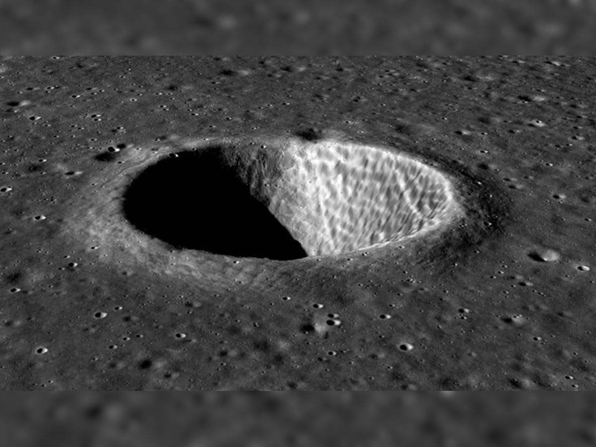 ISRO releases 3D image of crater on moon taken by the Chadrayaan 2 orbiter