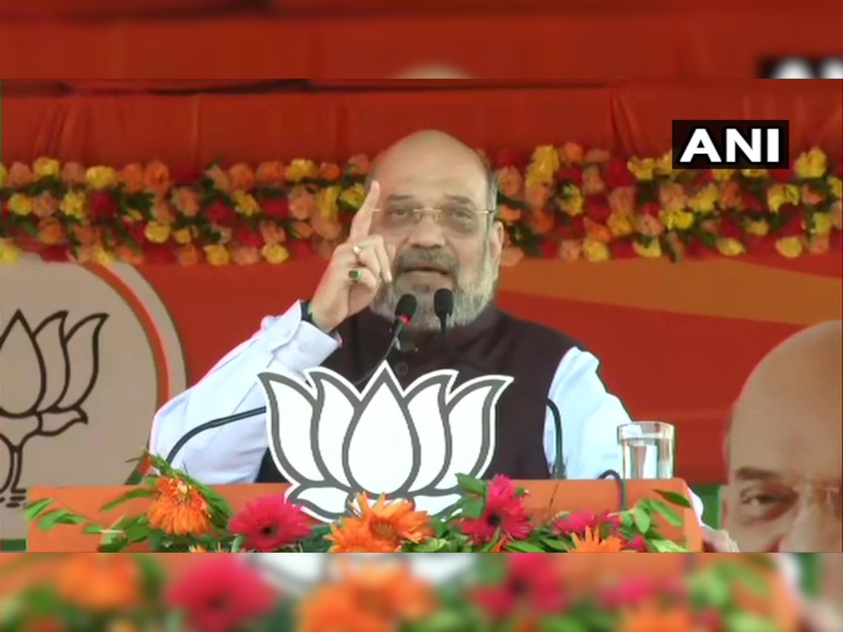 At Jharkhand rally, Amit Shah blames Congress for delay in Ayodhya case