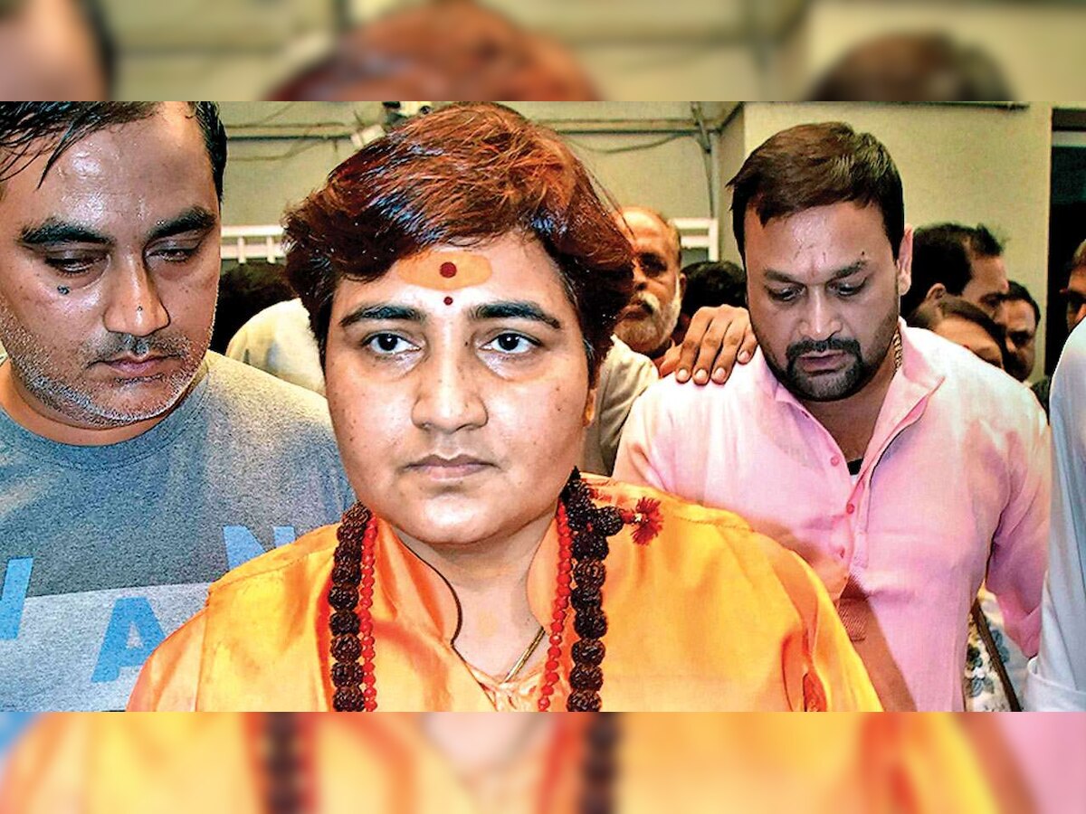 Pragya Thakur sits on dharna, approaches Bhopal police to register complaint against Cong MLA who threatened her