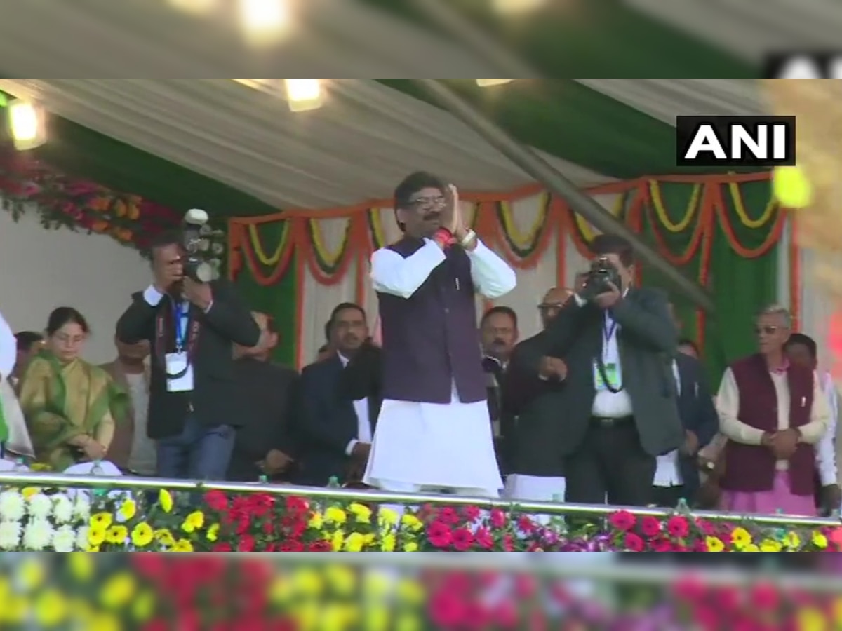 Jharkhand Mukti Morcha's Hemant Soren takes oath as Chief Minister of Jharkhand