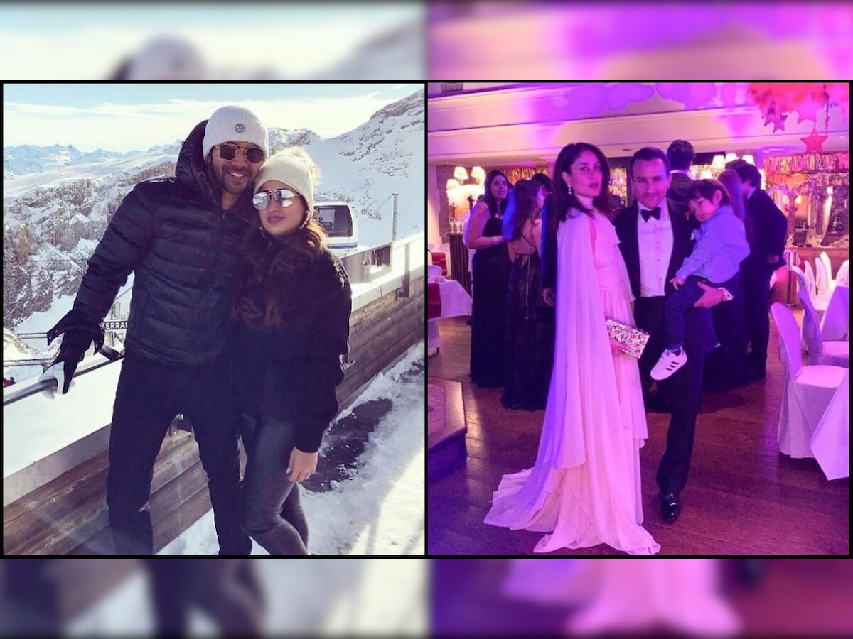 While Virat & Anushka are back in Mumbai, Saif, Kareena, Taimur & Varun, Jacqueline's candid pics from Gstaad leaked