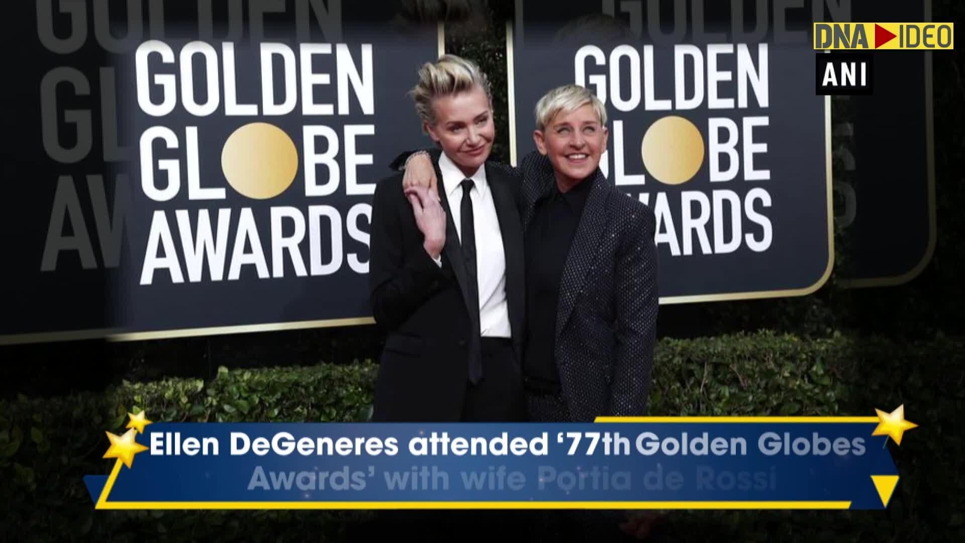 Golden Globes 2020 Ellen Degeneres Portia De Rossi Red Carpet