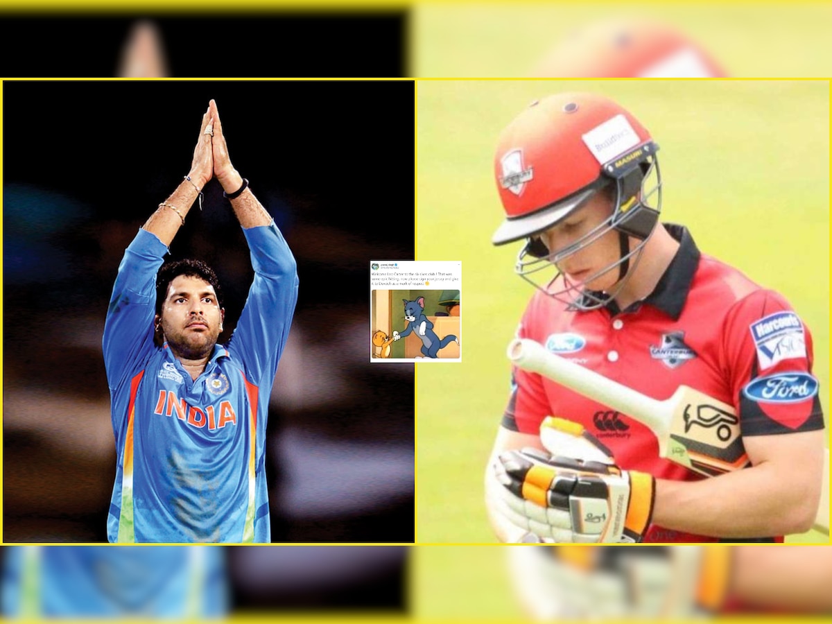 Super Smash 2019-20: Yuvraj Singh's hilarious meme post welcoming Leo Carter to six sixes club will leave you in splits