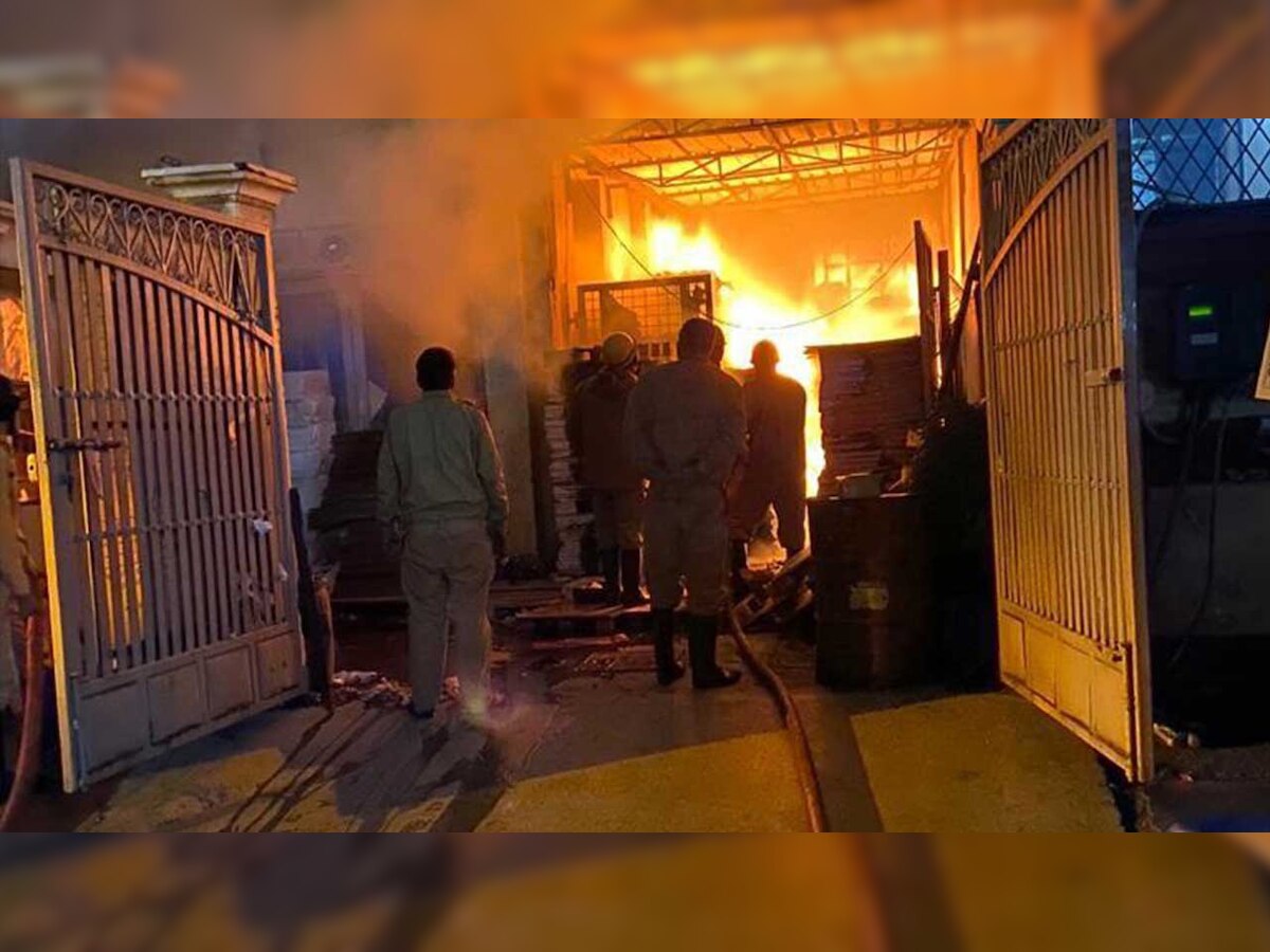 Massive fire in Delhi's Patparganj Industrial Area, one dead, 32 tenders rushed to spot