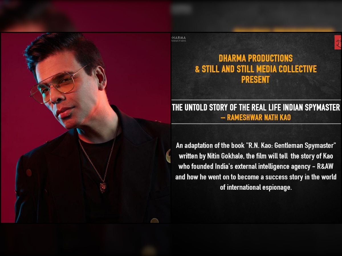 'RN Kao: Gentleman Spymaster': Karan Johar to adapt Nitin Gokhale's book on RAW founder for big screen