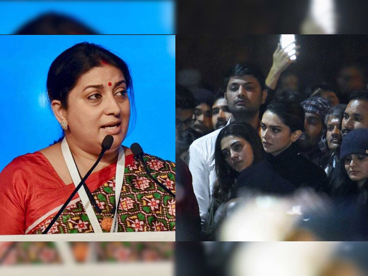 It's her right to stand by people who want India's destruction: Smriti Irani on Deepika's JNU visit
