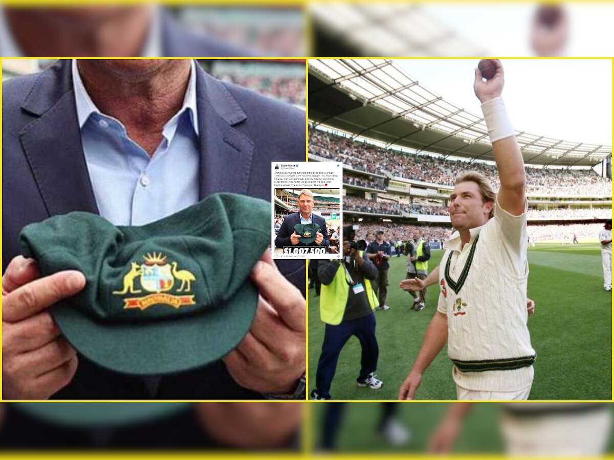 Shane Warne's Baggy Green cap sold for Rs 4.9 crore at charity auction for Australia bushfire relief